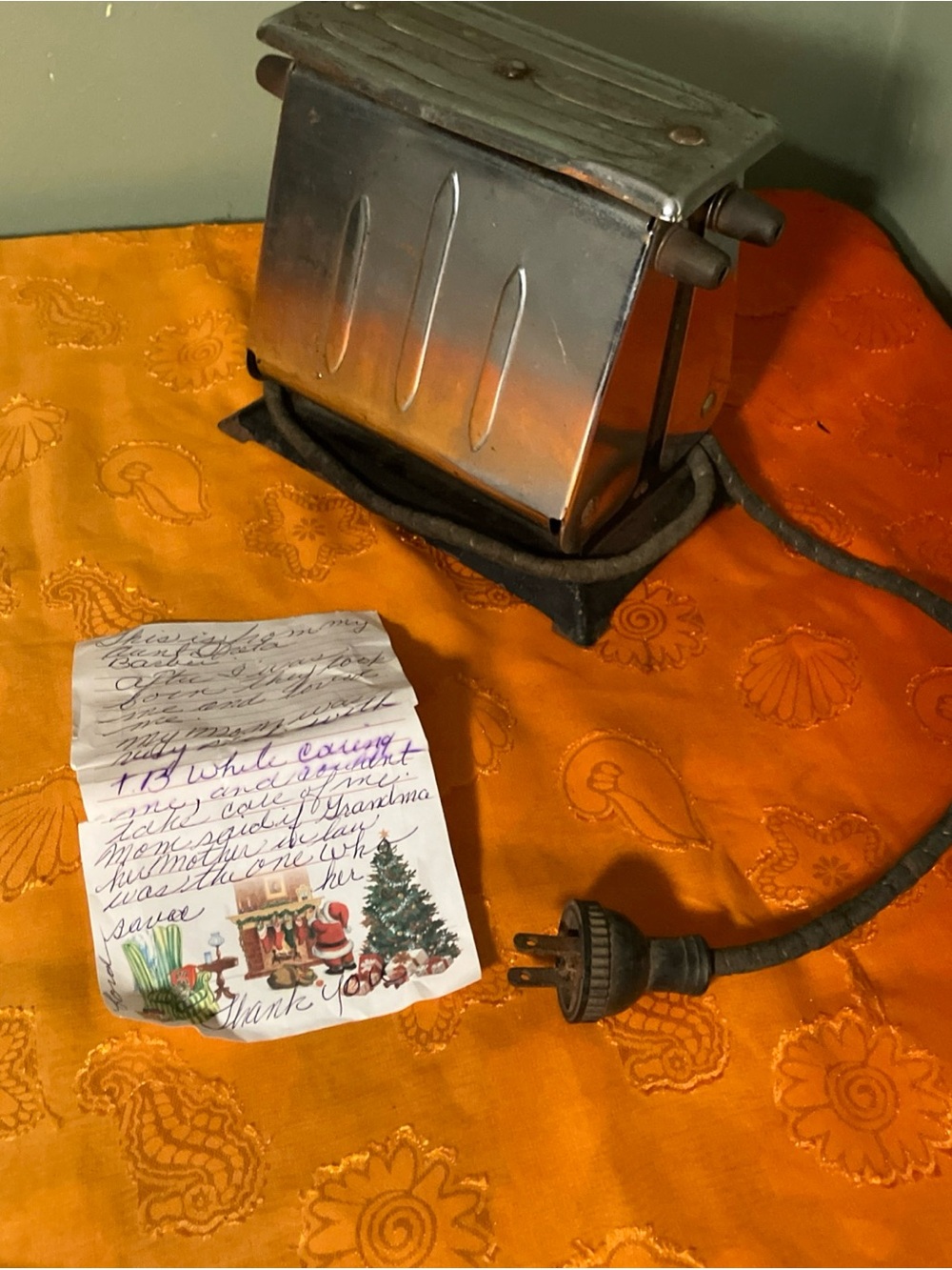 Vintage "Unmarked" Electric Flip Flop Toaster - 1920s - Untested -